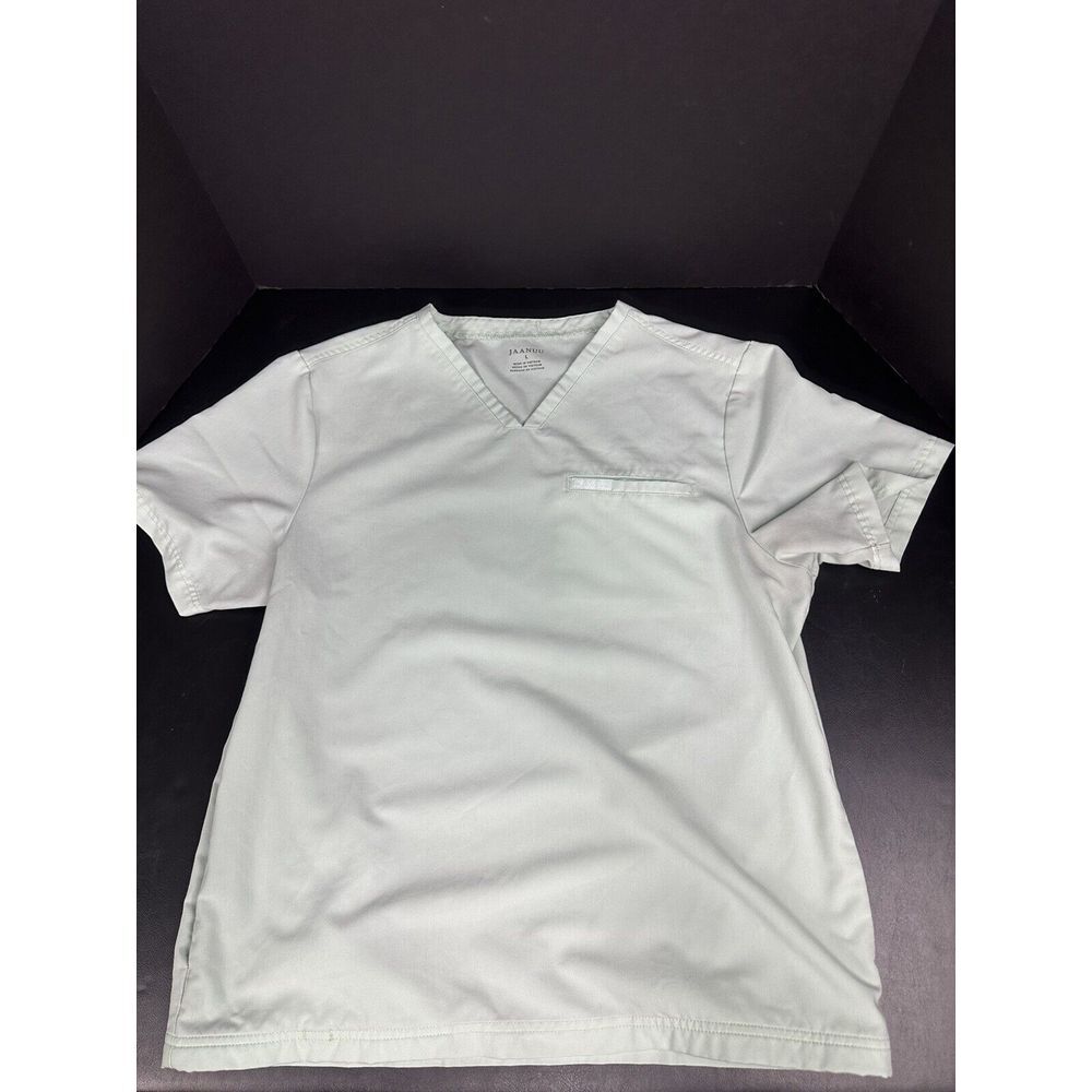 Jaanuu FUSEryx 4 Pocket V Neck Scrub Top Men's Sz Large Style #J86028 Color SEFW